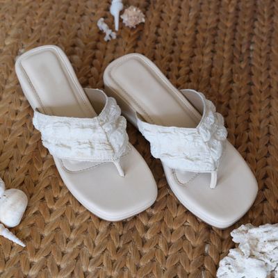 Jute Cotton wedge sandals for women-90 pair