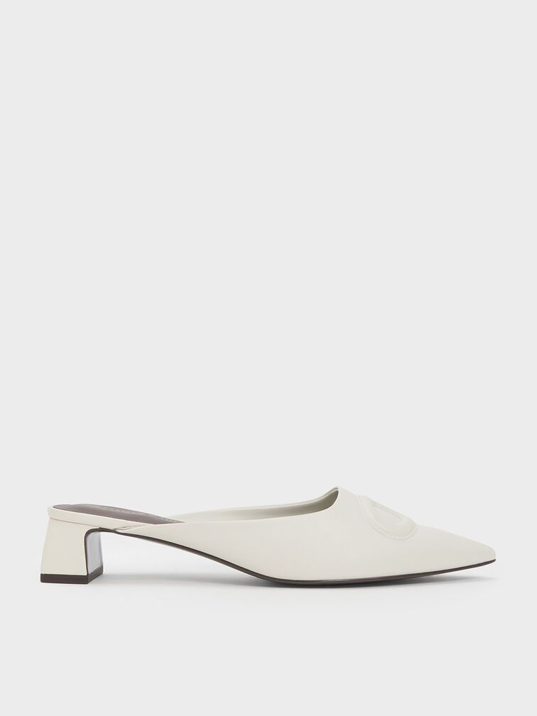 Low Block heel Pointed sandals for women -90 pair