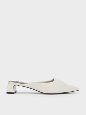 Low Block heel Pointed sandals for women -90 pair