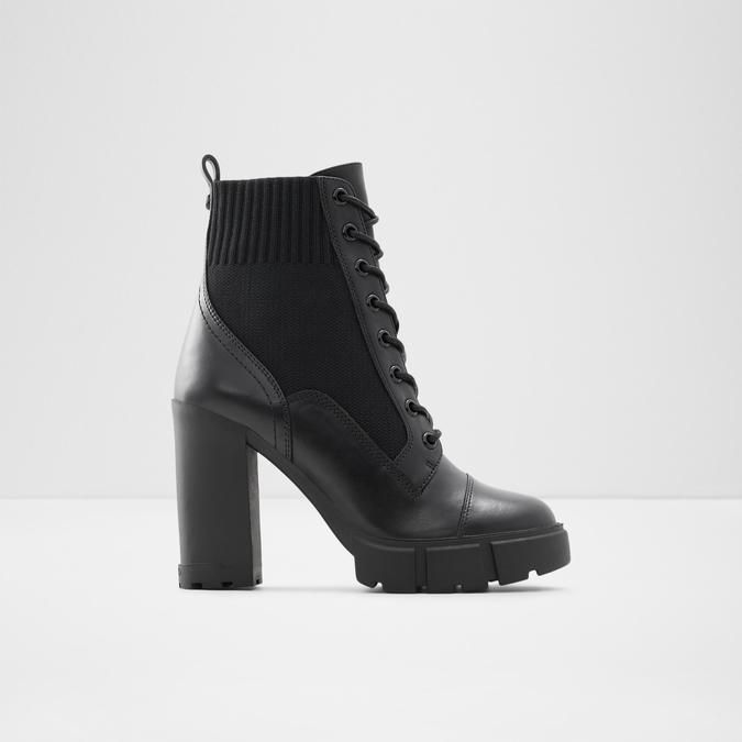 Women's Mid-Length Black Ankle Boots - 90 pair