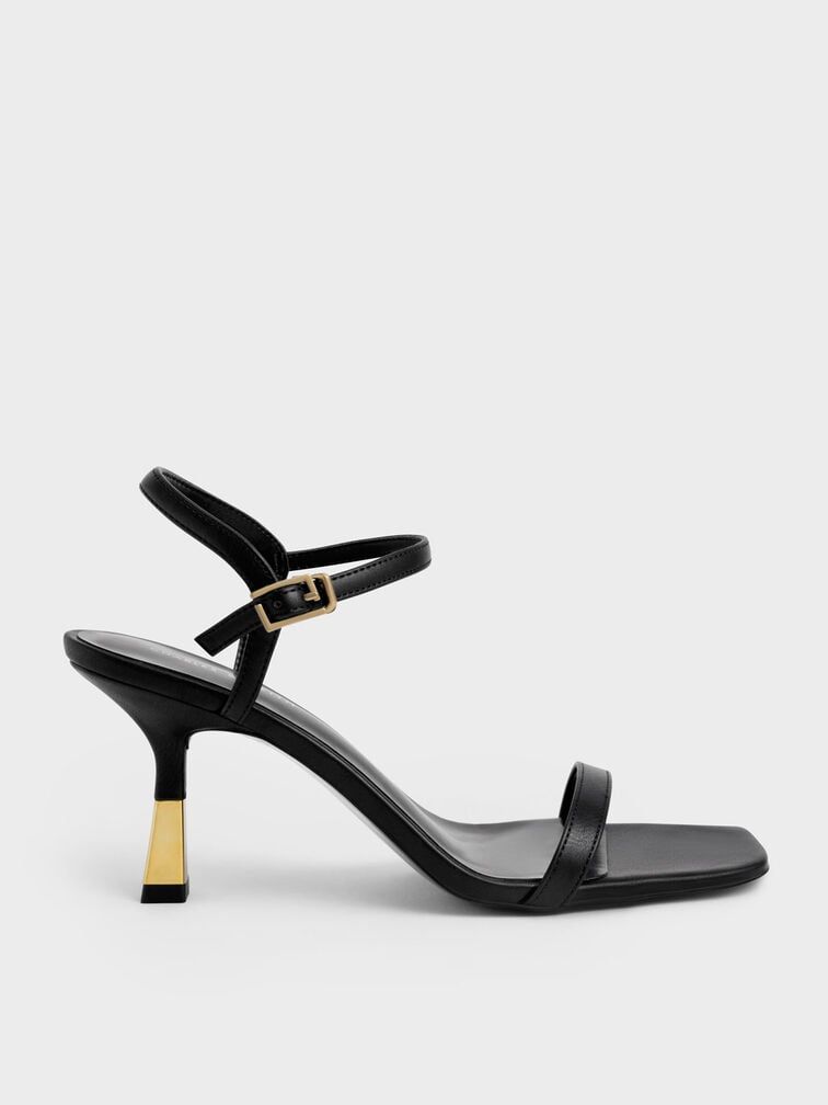 Golden Spool Heeled Sandals For Women - 90 PAIR