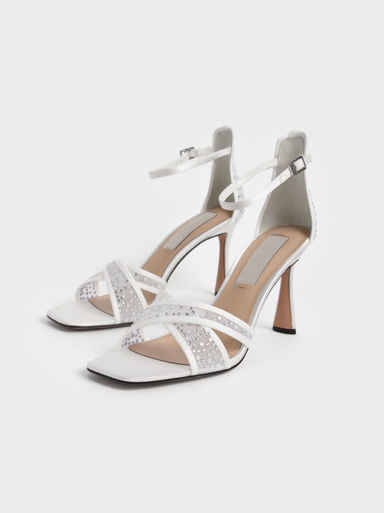 Open Toe Ankle Strap Custom High Heel Sandals for Women- 90 PAIR