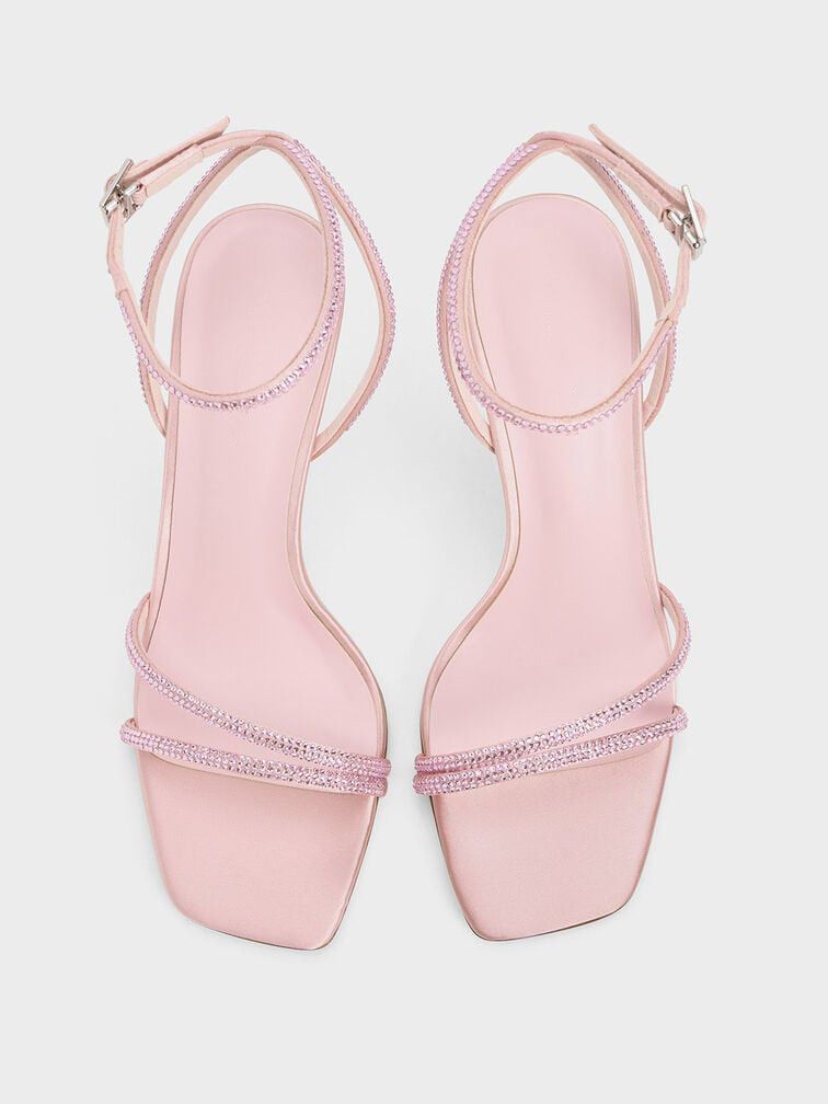 Pink Leather PU Sandals for Women - 90 PAIR