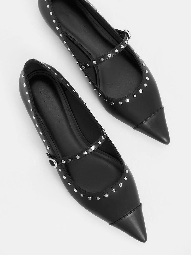 Low Heel Black Ballerinas for Women - 90 PAIR
