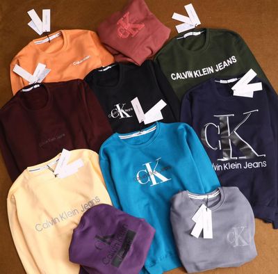 Calvin Klein Premium Quality Cotton Winter Casual Round Neck Full Sleeve Men's Sweatshirt - 43 Pc