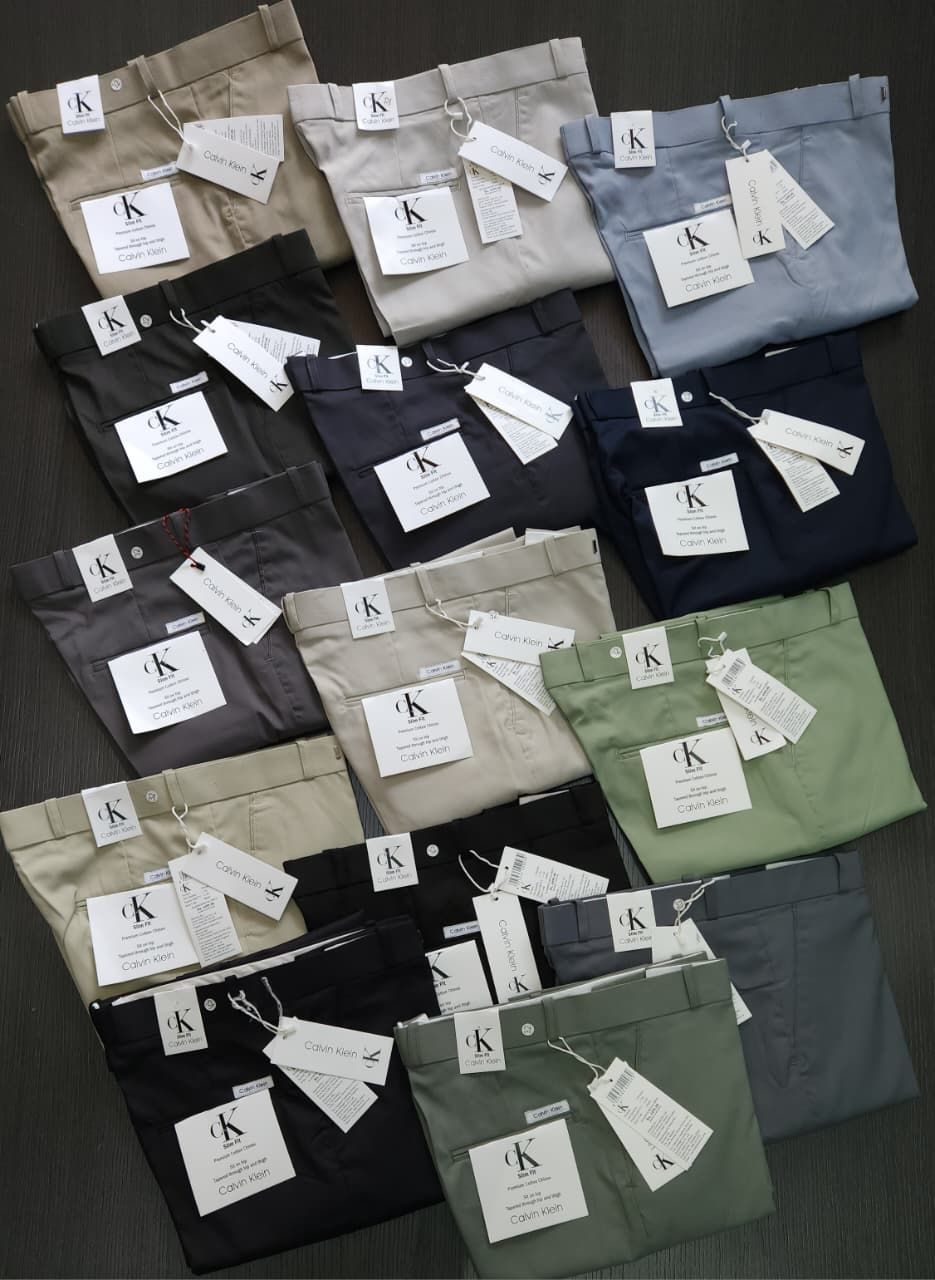 Calvin Klein Premium Quality Lycra Men's Formal Pant - 70 Pc