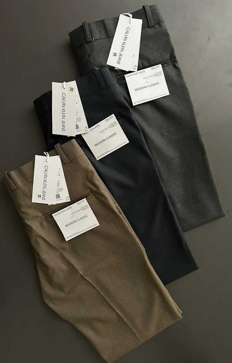 Calvin Klein Premium Quality Ankle Men's ormal Style Pant - 46 Pc