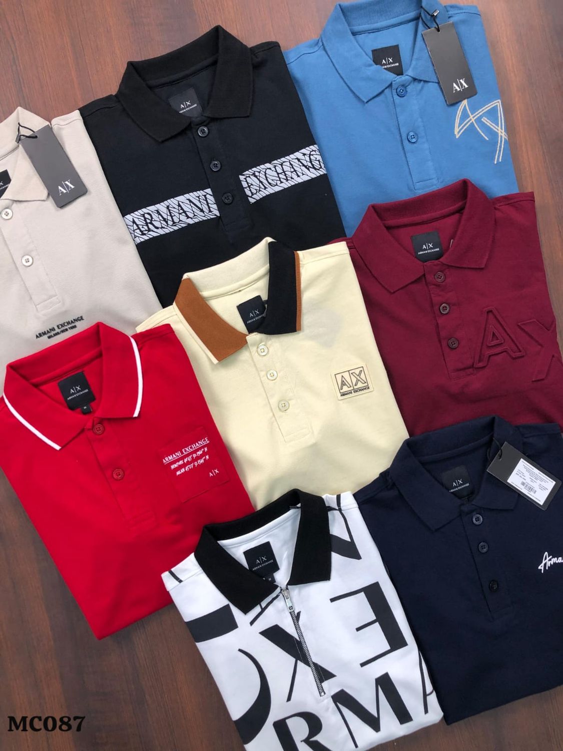 ​Armani Exchange Premium Quality Collar Neck Half Sleeve Men's T-shirt - 54 Pc