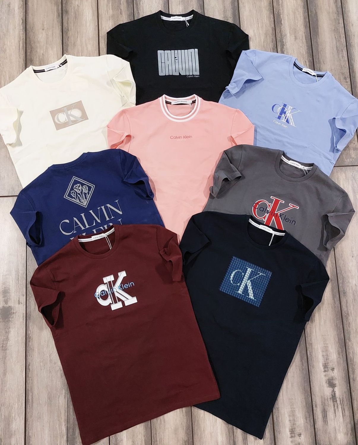 Calvin Klein Premium Quality Cotton Round Neck Half Sleeve Men's T-shirt - 68 Pc