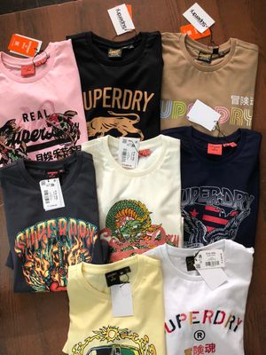 Superdry Premium Quality Round Neck Half Sleeve Women's T-shirt - 58 Pc