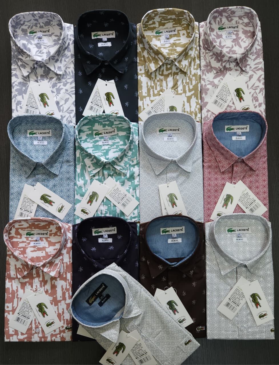 Men's Branded (Big Size) Premium Quality Oxford Collar Neck Full Sleeve Men's Shirt - 55 Pc