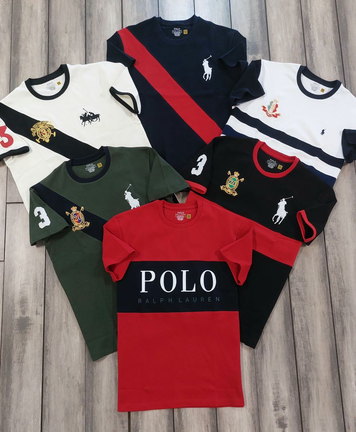Ralph Lauren Premium Quality Round Neck  Half Sleeve  Men's T-Shirts - 52 Pc