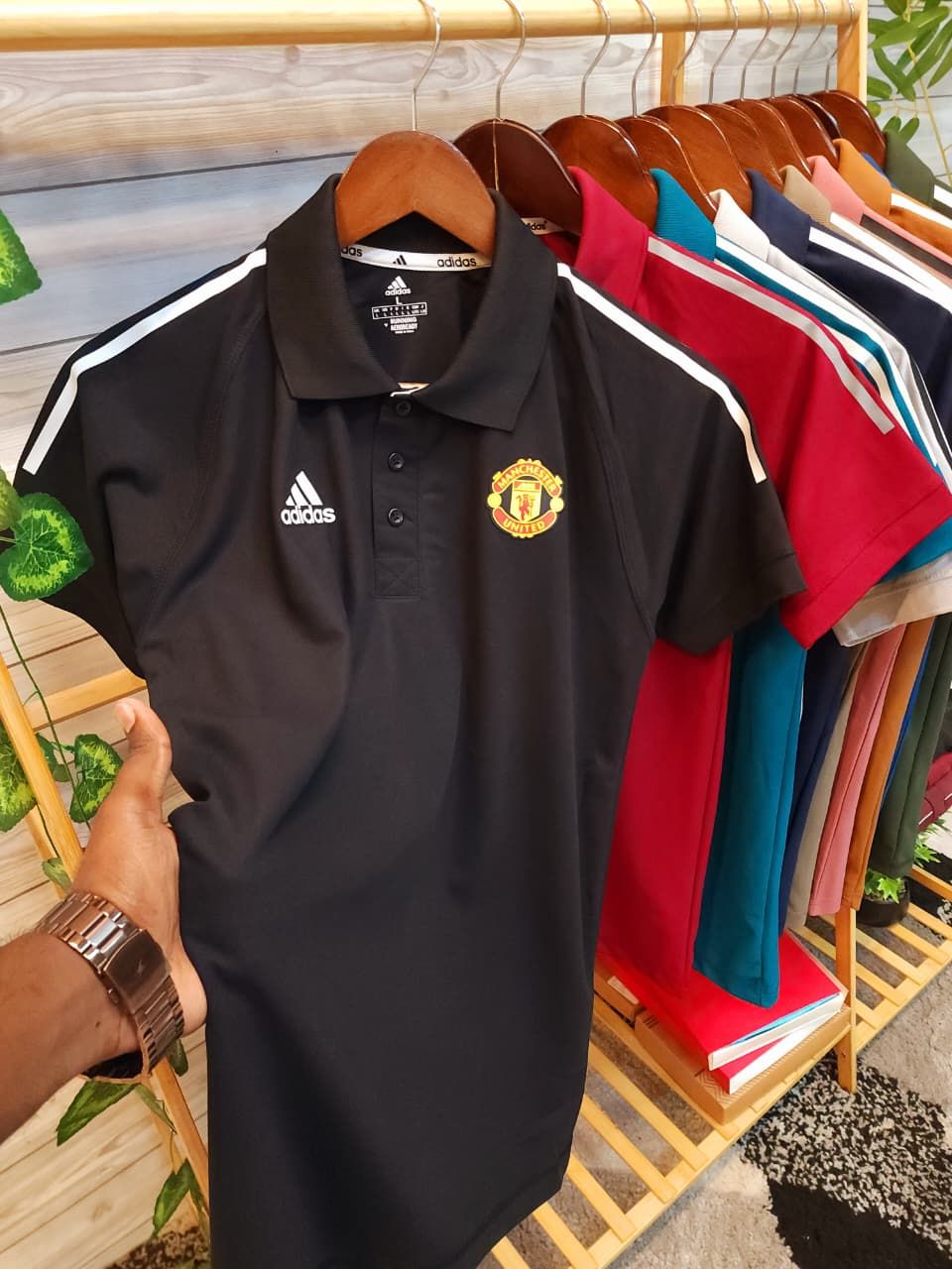 Adidas Premium Quality Collar Neck Half Sleeve Men's T-shirt - 44 Pc.