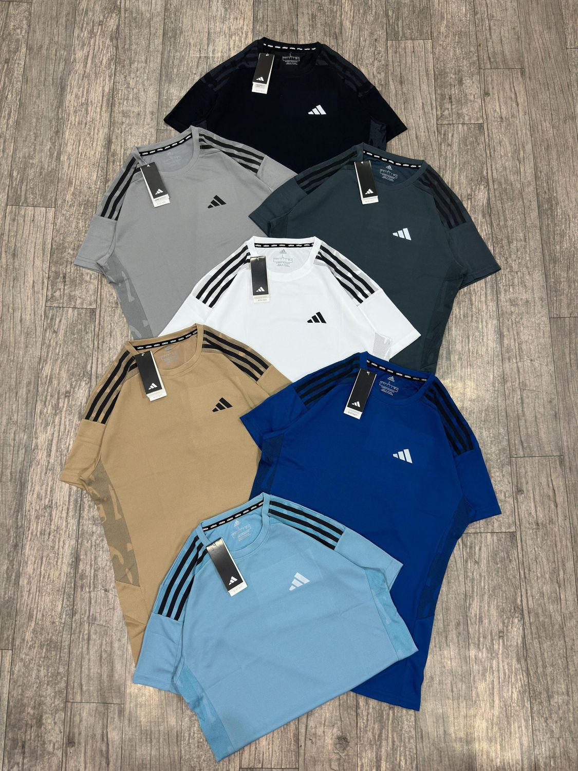 Adidas ​Ultra Premium Polyester Jacquard with Spandax Men's Dri-Fit T-shirt - 42 Pc