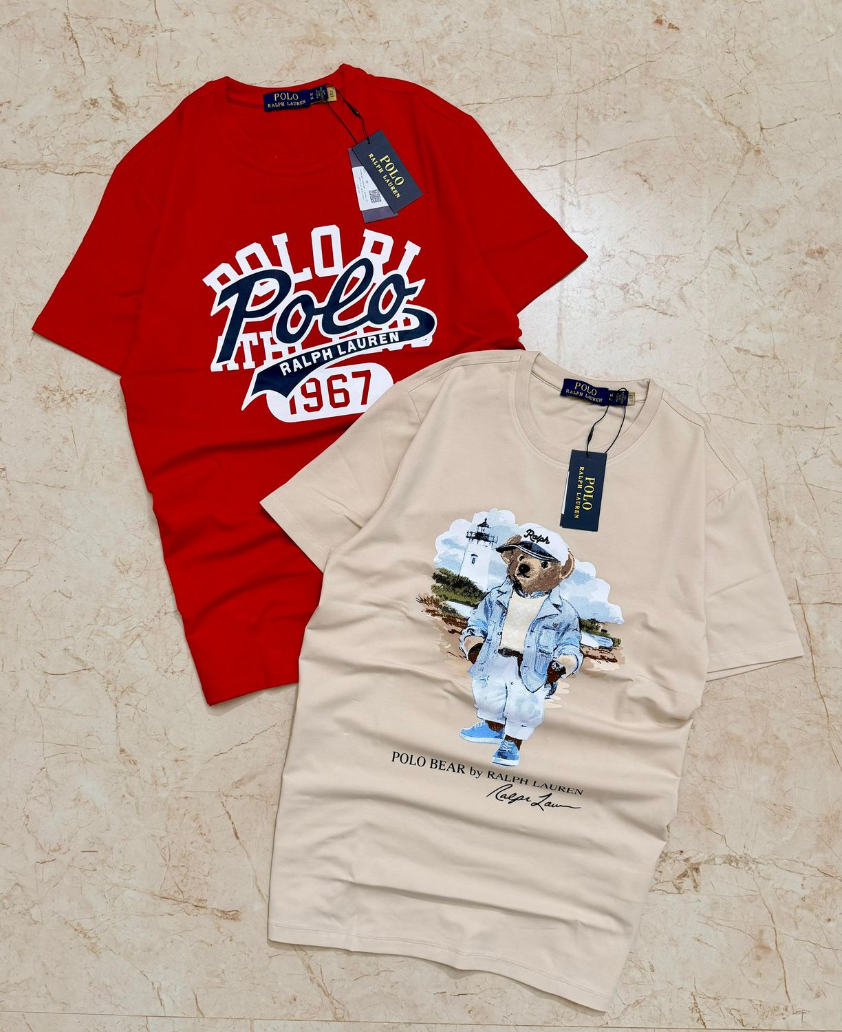 Ralph Lauren Premium Quality Cotton Lycra Round Neck Half Sleeve Men's T-shirt - 70 Pc