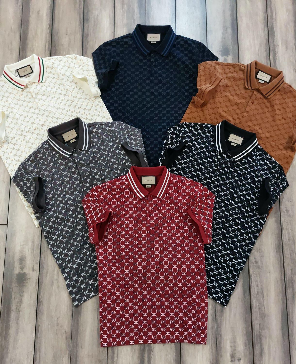 Gucci Premium Quality Collar Neck Half Sleeve Men’s Polo T-Shirts - 46 Pc