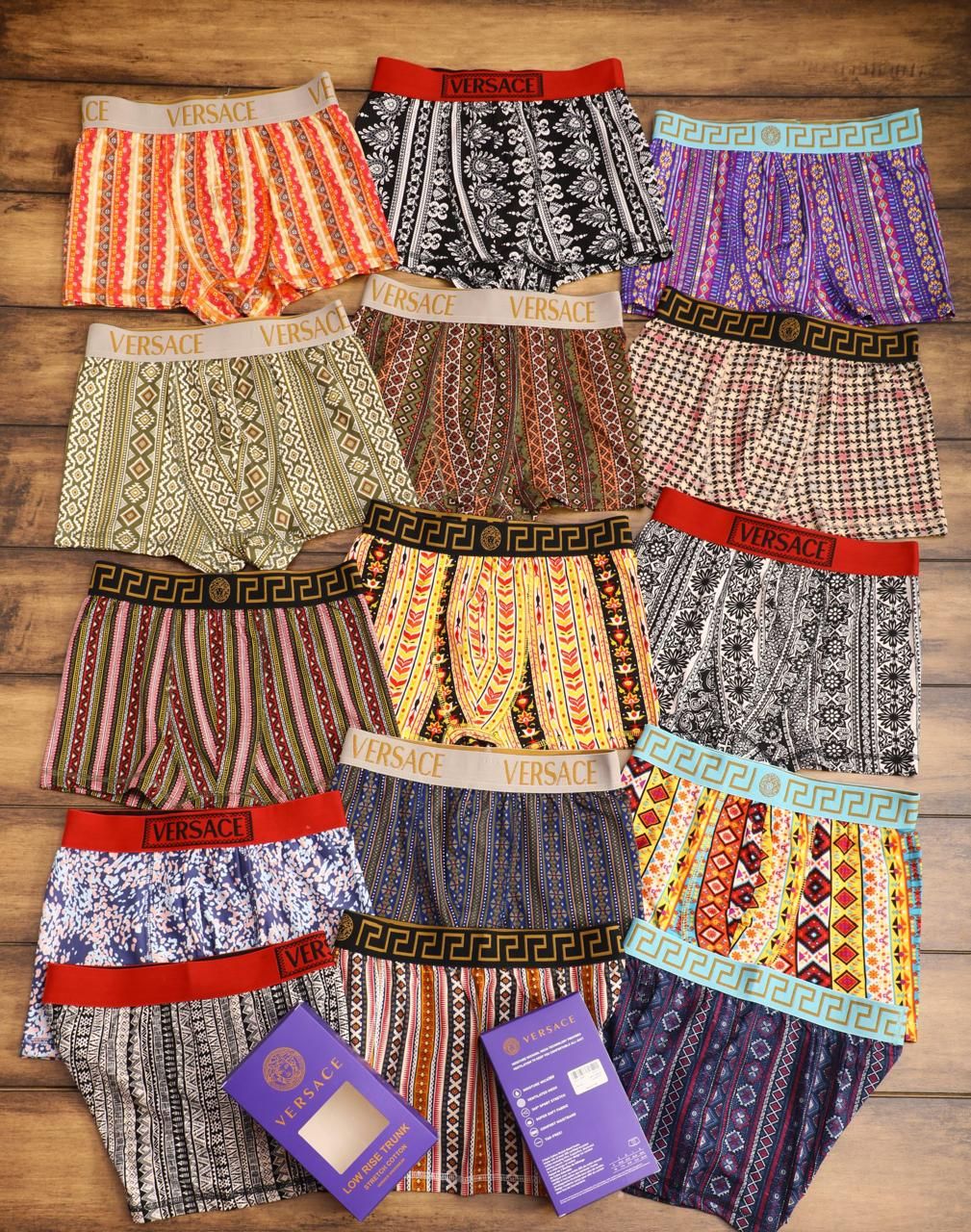 Versace Premium Quality Cotton Men's Trunks - 72 Pc