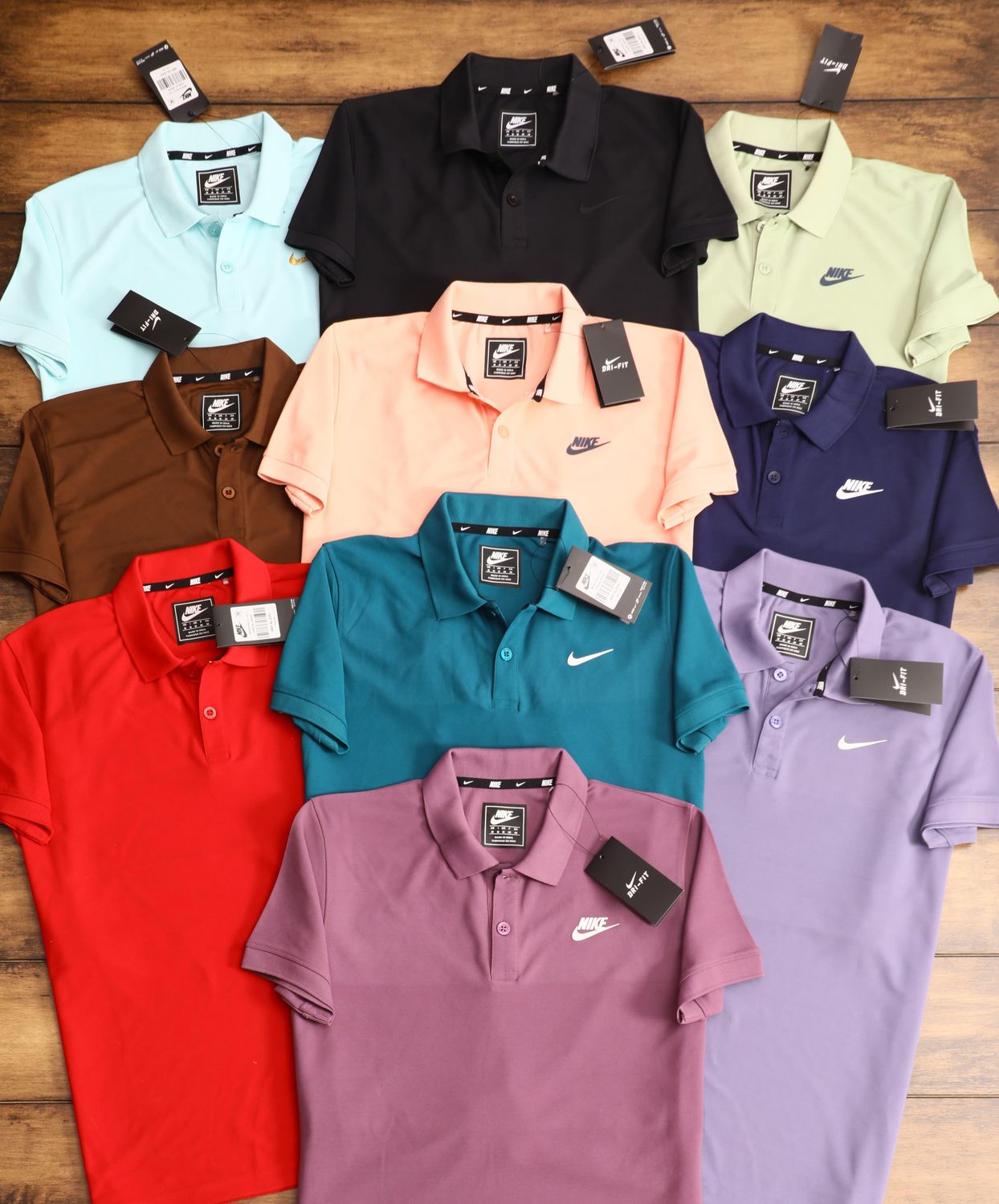 Nike Premium Quality Collar Neck Half Sleeve Men's T-shirt - 43 Pc