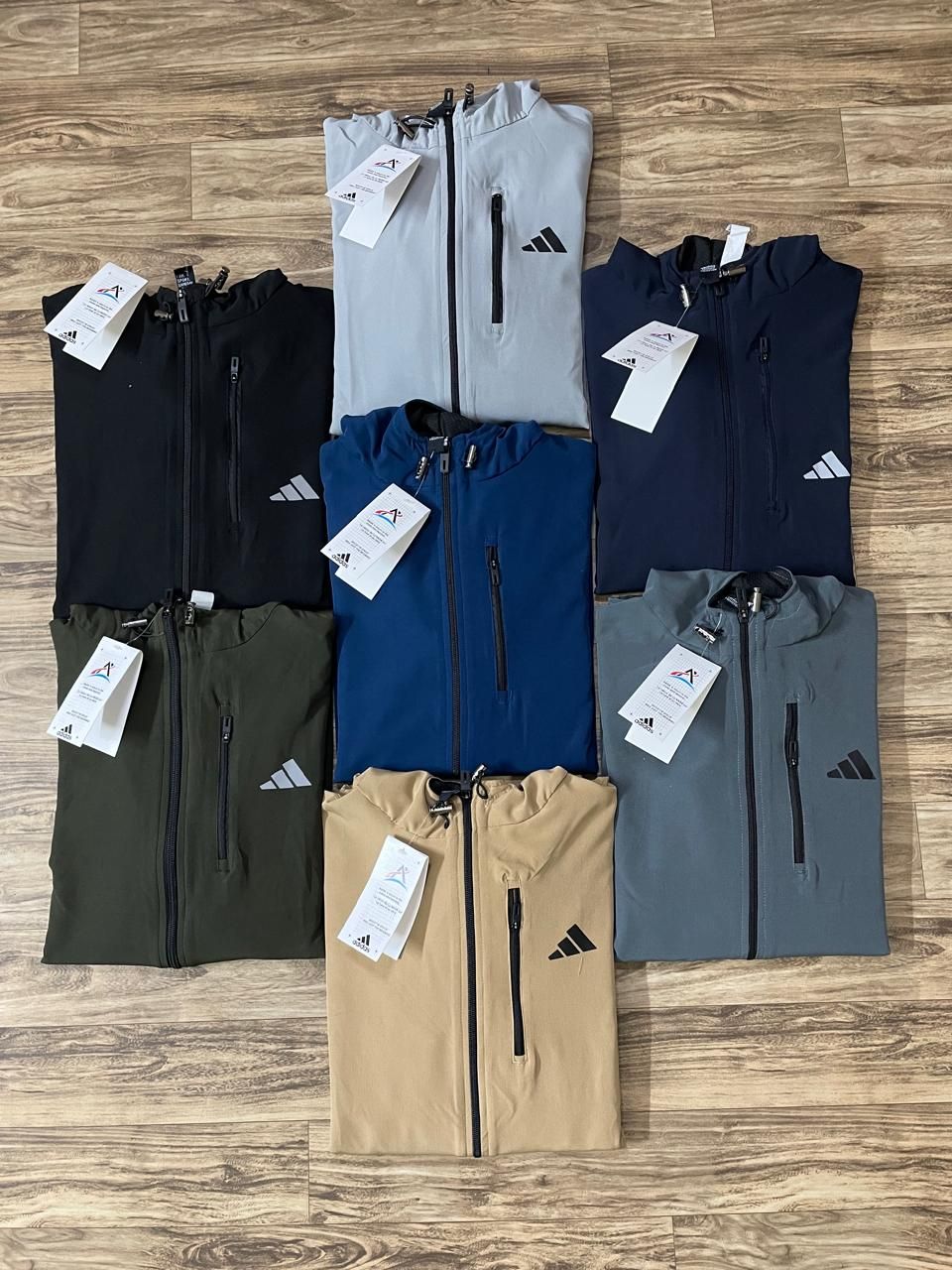 Adidas Premium Quality Men's Hooded Running Jacket - 50 Pc