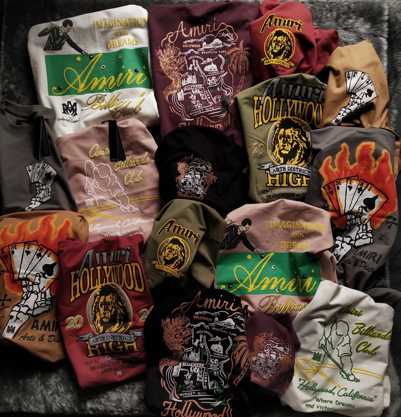 Amiri Premium Quality Pure Cotton Oversized Dropshoulder Round Neck Half Sleeve Men's T-shirt - 70 Pc