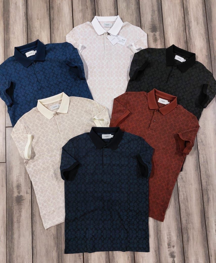 ​Coach Premium Quality Collar Neck Half Sleeve Men's T-shirt - 52 Pc