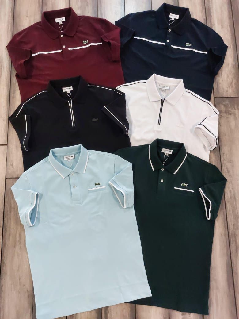 Men's Branded Premium Quality Collar Neck Half Sleeve Men's T-shirt - 46 Pc