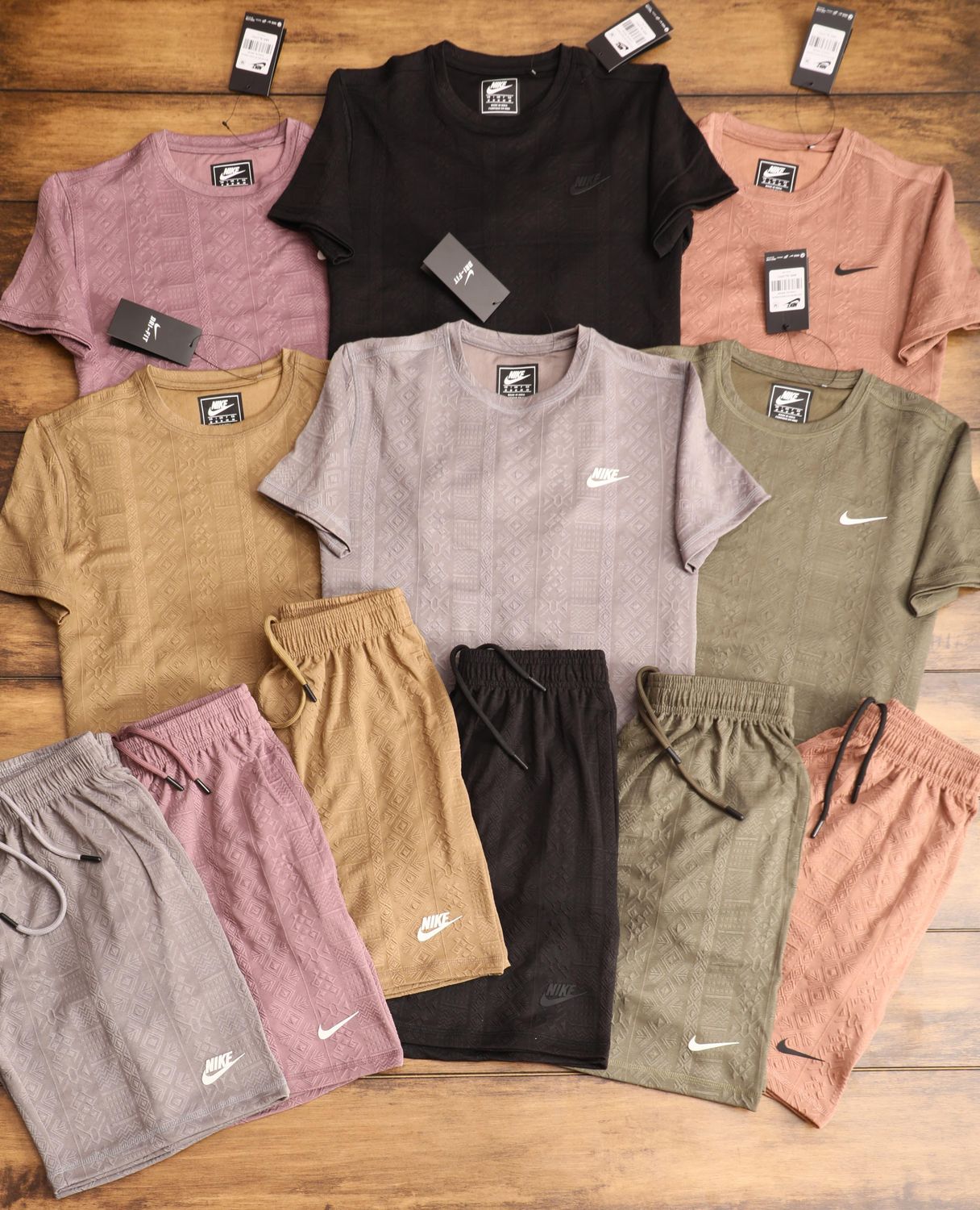 Nike Premium Quality Round Neck T-Shirt &amp; Shorts Men's Co-ord Set - 50 Set