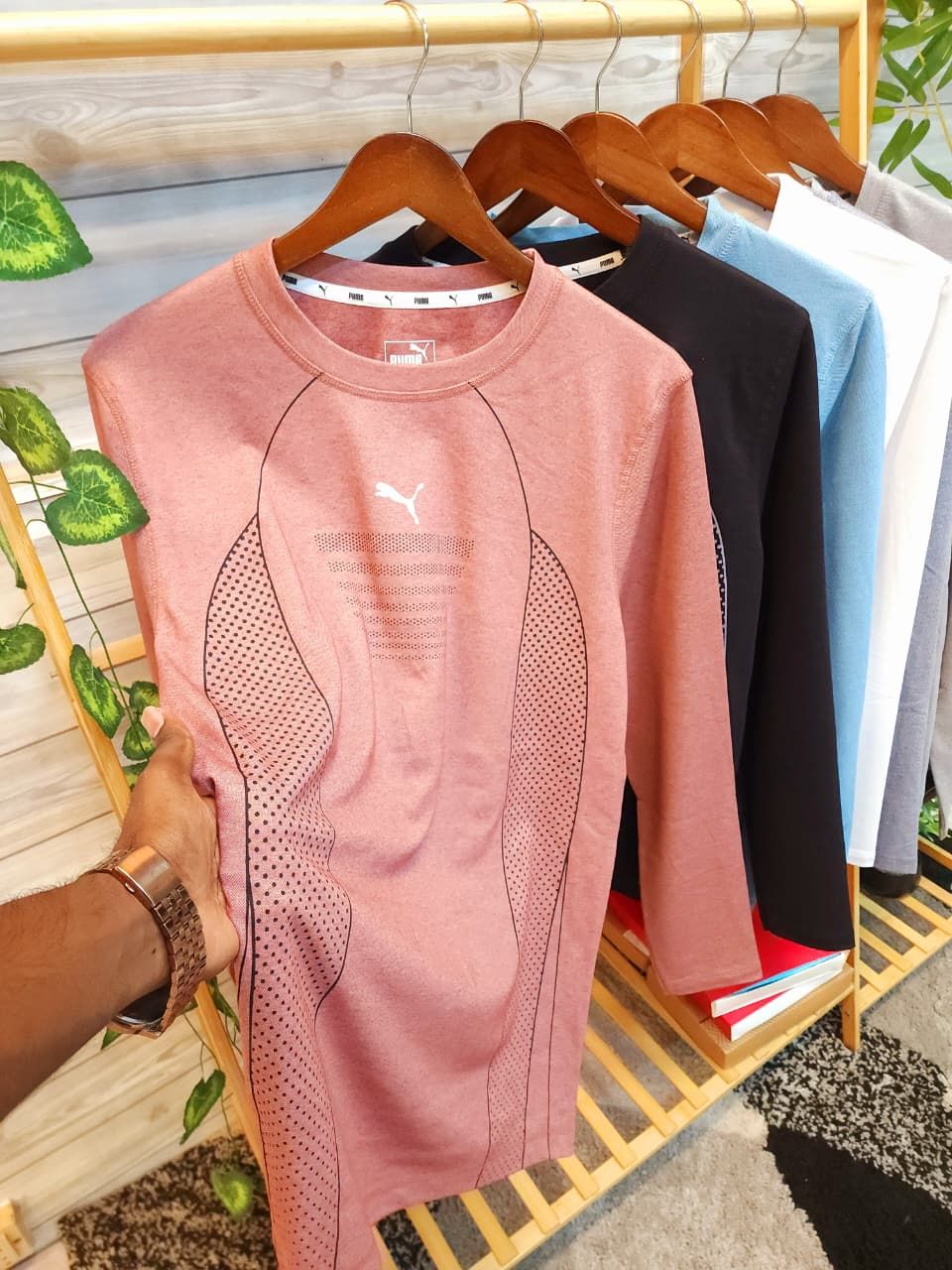 Puma Premium Quality Lycra Round Neck Full Sleeve Men's T-shirt - 52 Pc