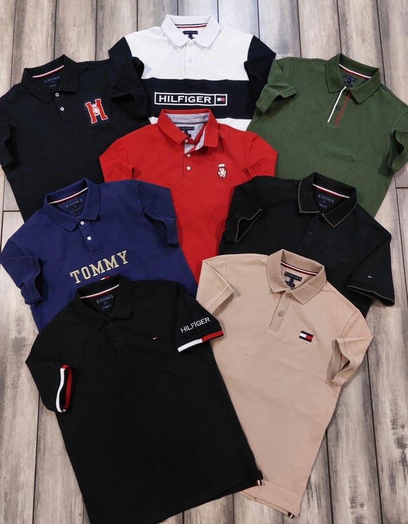 Tommy Premium Quality Collar Neck Half Sleeve Men’s Polo T-Shirts - 60 Pc
