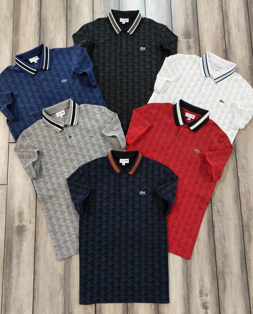 Men's Branded Premium Quality Collar Neck Half Sleeve Men's T-shirt - 52 Pc