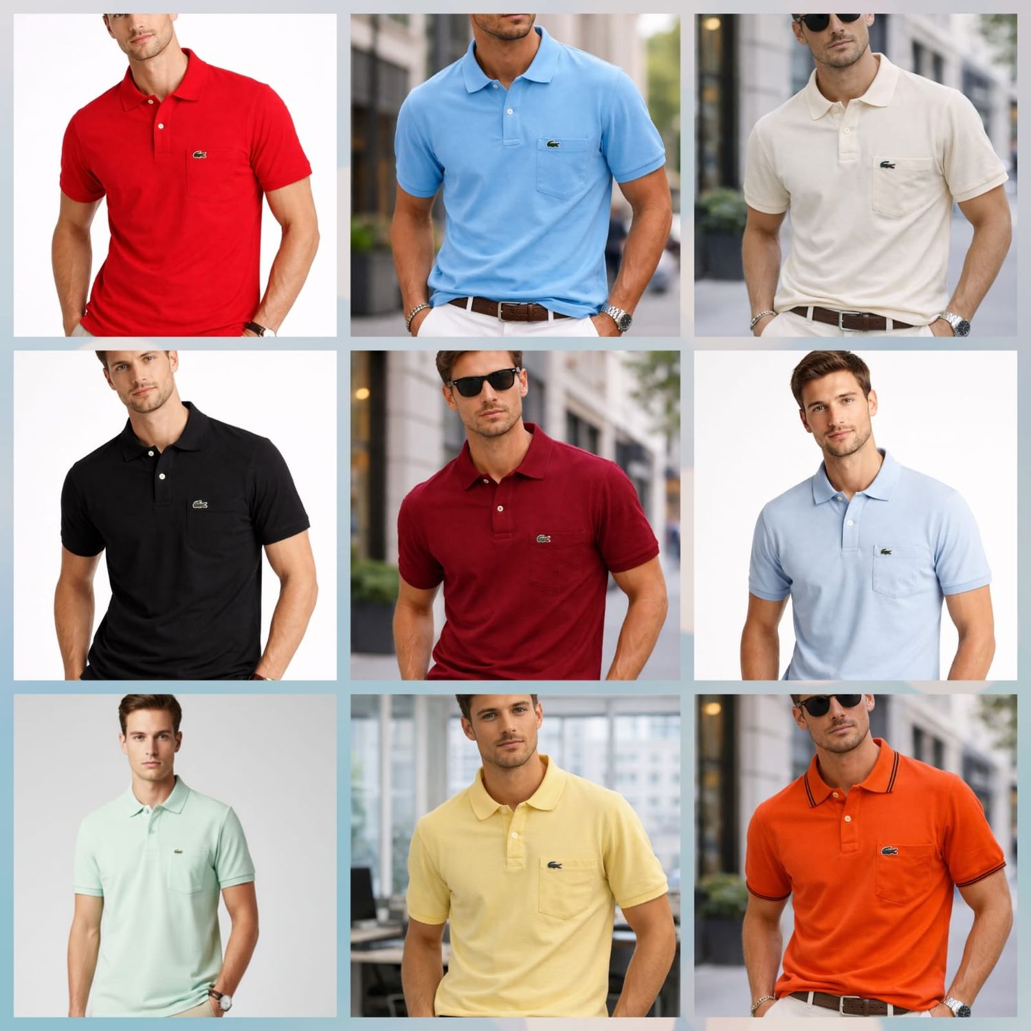 Men's Branded Premium Quality Cotton Collar Neck Half Sleeve Men's T-shirt - 46 Pc