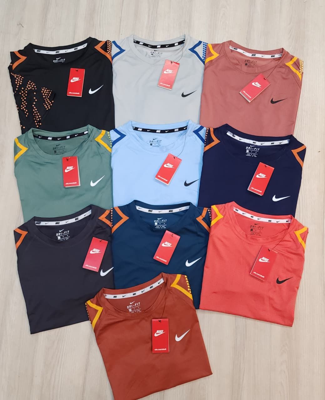 Nike Premium Quality Active Wear Round Neck Half Sleeve Men's T-shirt - 44 Pc