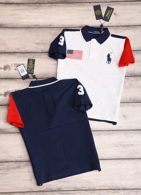 Ralph Lauren Premium Quality Collar Neck Half Sleeve Kid's T-Shirt - 53 Pc