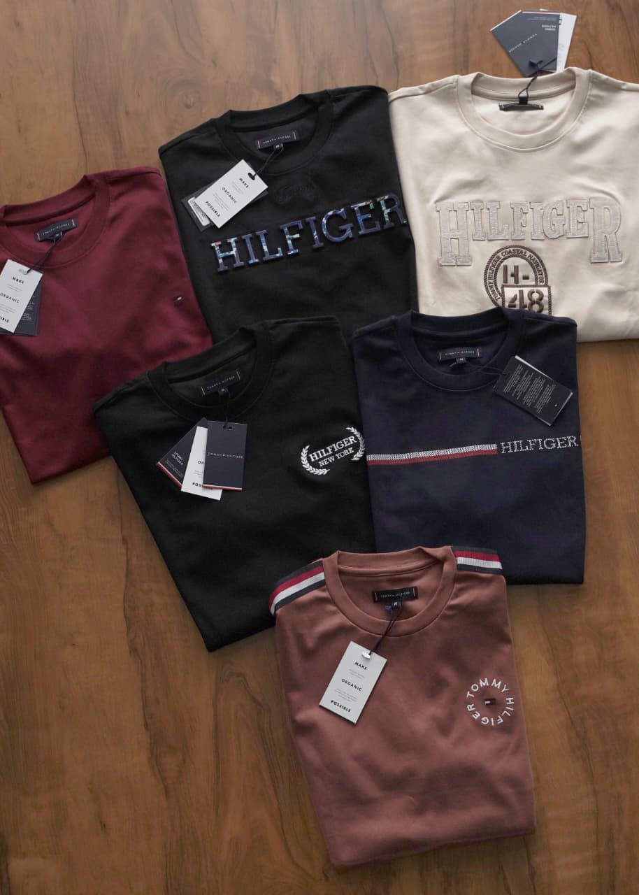 ​Tommy Hilfiger Premium Quality Crew Neck Half Sleeve Men's t-shirt - 52 Pc