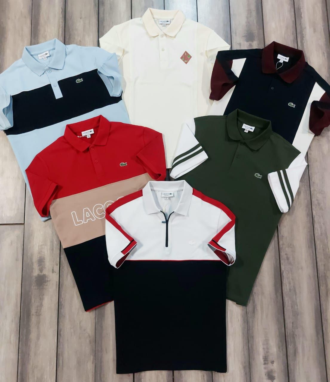 Men's Branded Premium Quality Collar Neck Half Sleeve Men's T-Shirt - 46 Pc