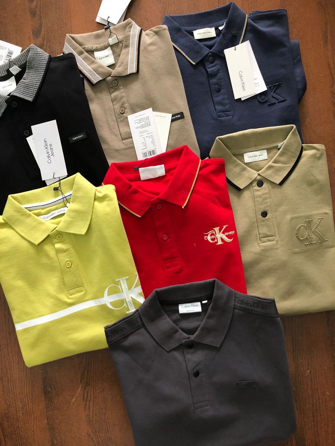 ​Calvin Klein Premium Quality Collar Neck Half Sleeve Men's T-Shirt - 60 Pc