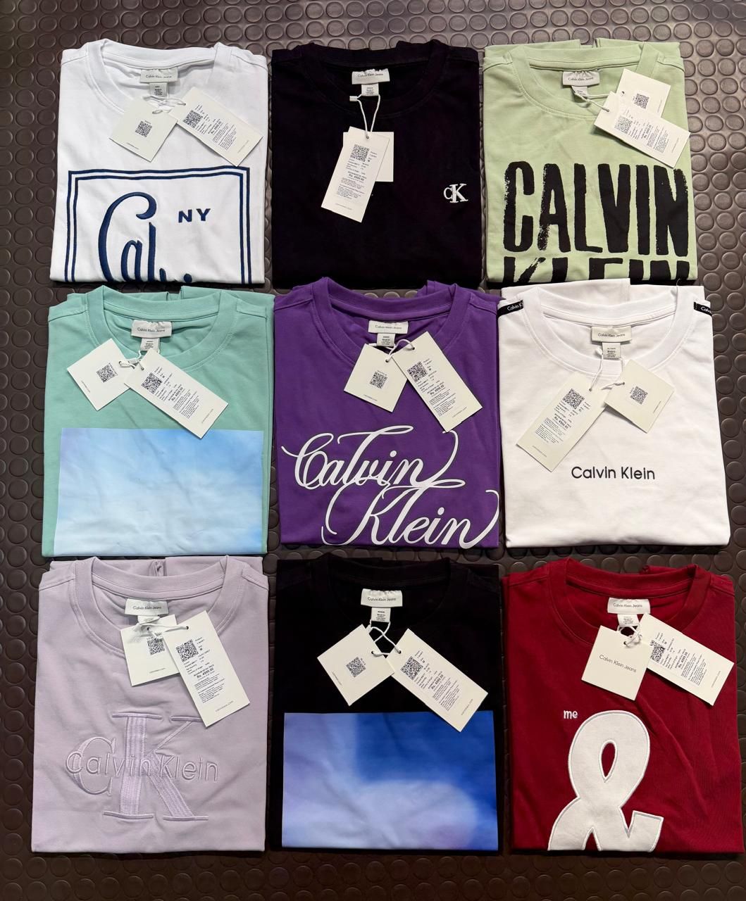 Calvin Klein Premium Quality Cotton Round Neck Half Sleeve Men's T-shirt - 75 Pc