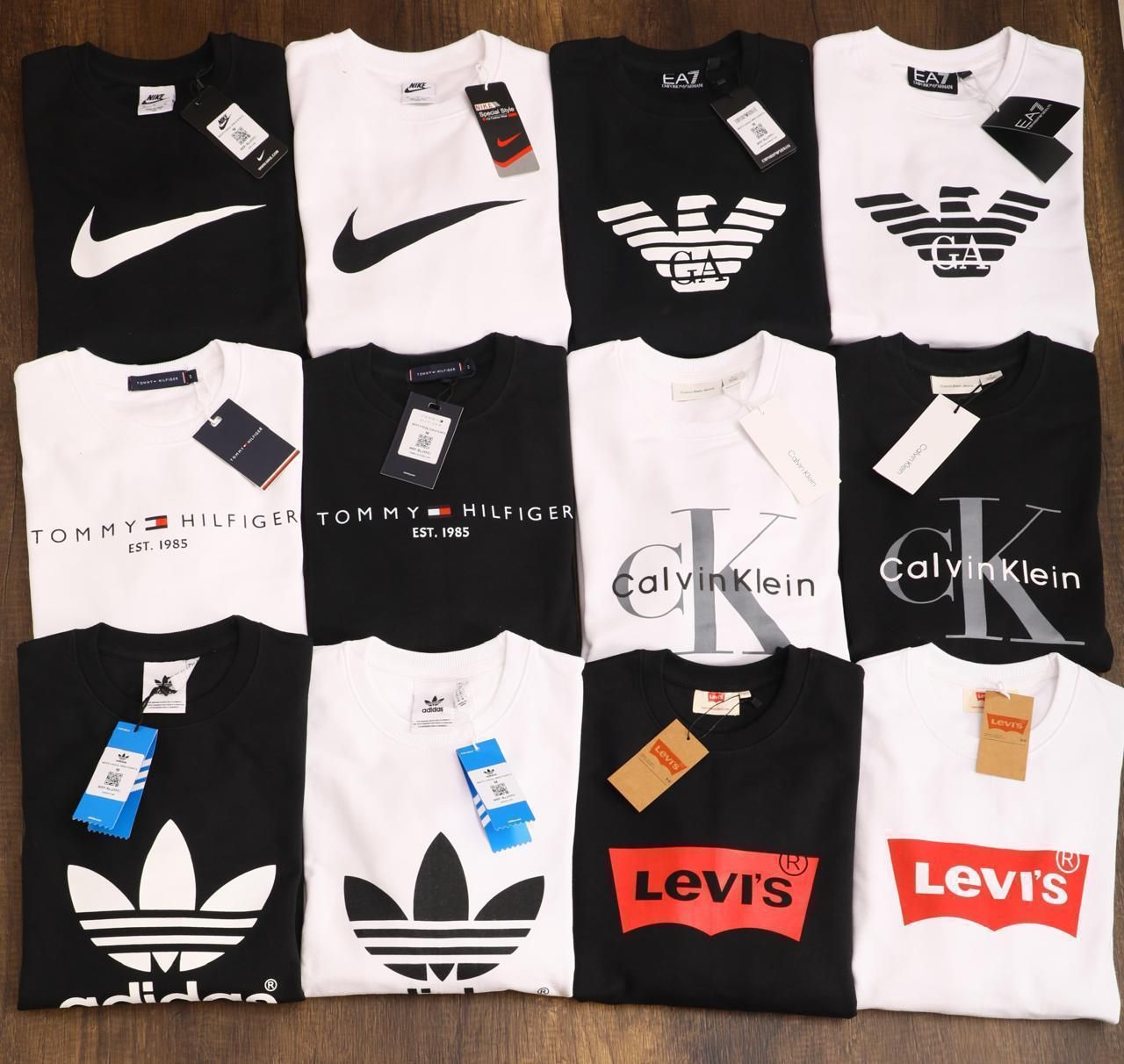 Malty Branded Premium Quality Round Neck Full Sleeve Men's Sweatshirt - 52 Pc