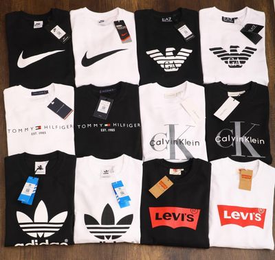 Multi Branded Premium Quality Round Neck Full Sleeve Men's Sweatshirt - 52 Pc