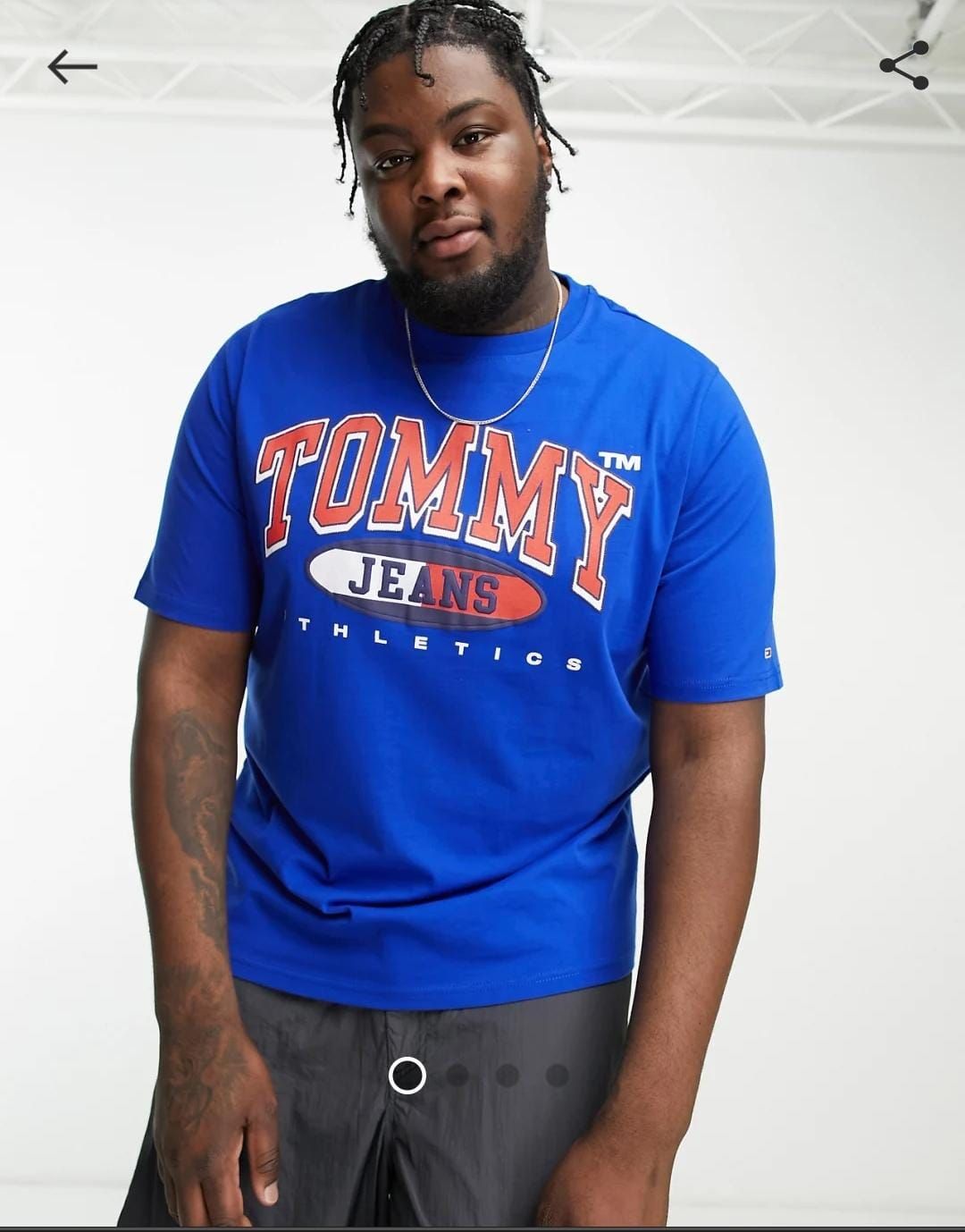 ( Big Size ) Tommy Jeans Premium Quality Crew Neck Half Sleeve Men's T-shirt - 46 Pc