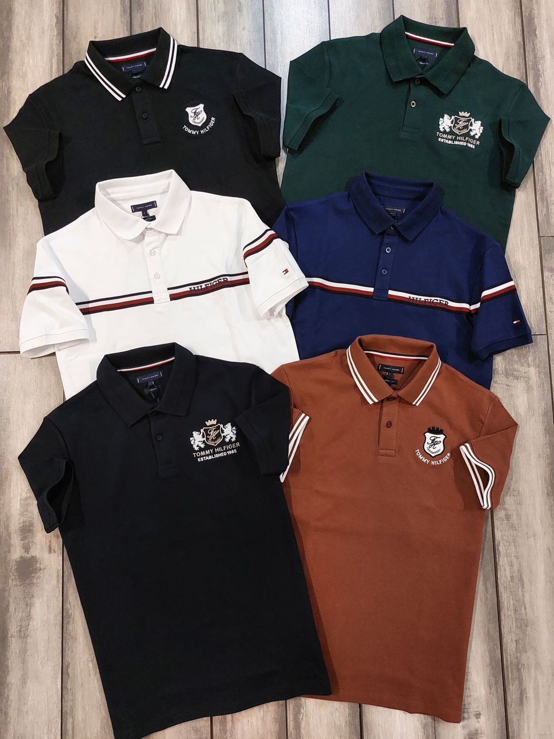 Tommy Premium Quality Collar Neck Half Sleeve Men's T-shirt - 52 Pc