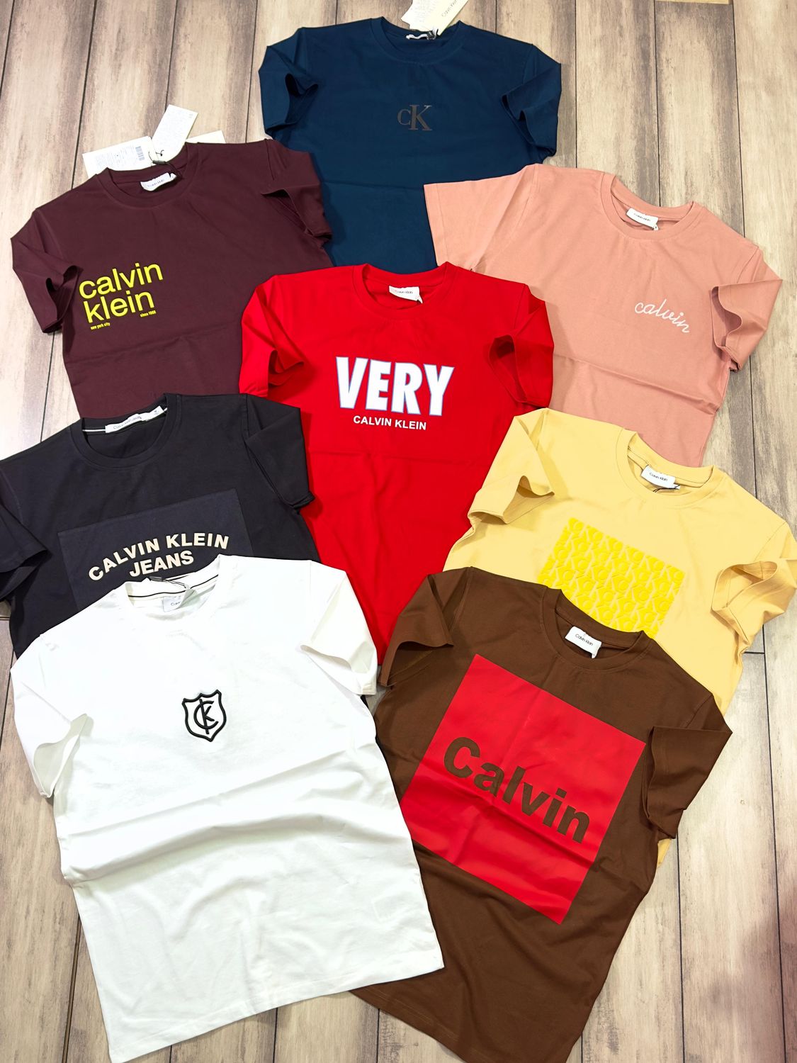 Calvin Klein Premium Quality Cotton Round Neck Half Sleeve Men's T-Shirt - 68 Pc