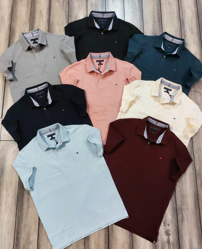 Tommy Premium Quality Collar Neck Half Sleeve Men's Polo T-shirt - 60 Pc