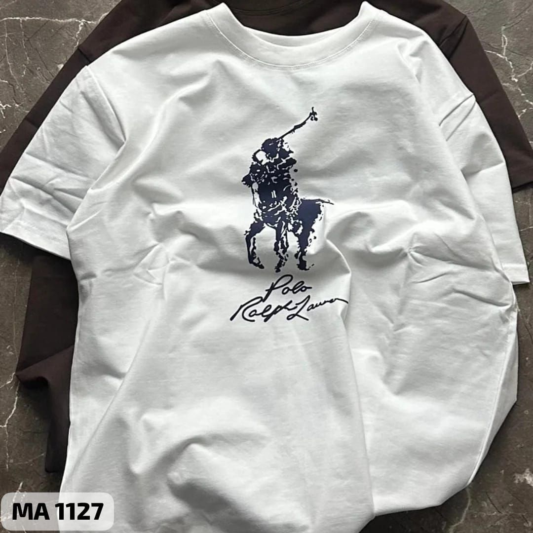 Ralph Lauren Premium Quality Cotton Round Neck Half Sleeve Men's t-shirt - 32 Pc