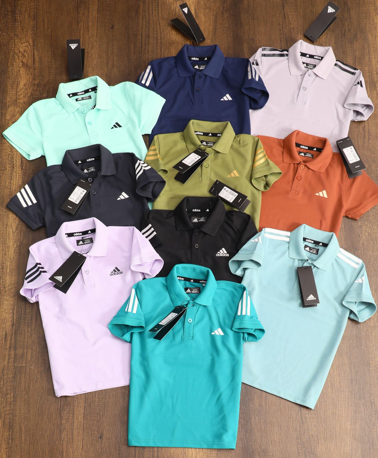 Adidas Premium Quality Collar Neck Half Sleeve Kids T-shirt - 64 Pc