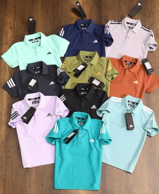 Adidas Premium Quality Collar Neck Half Sleeve Kids T-shirt - 64 Pc