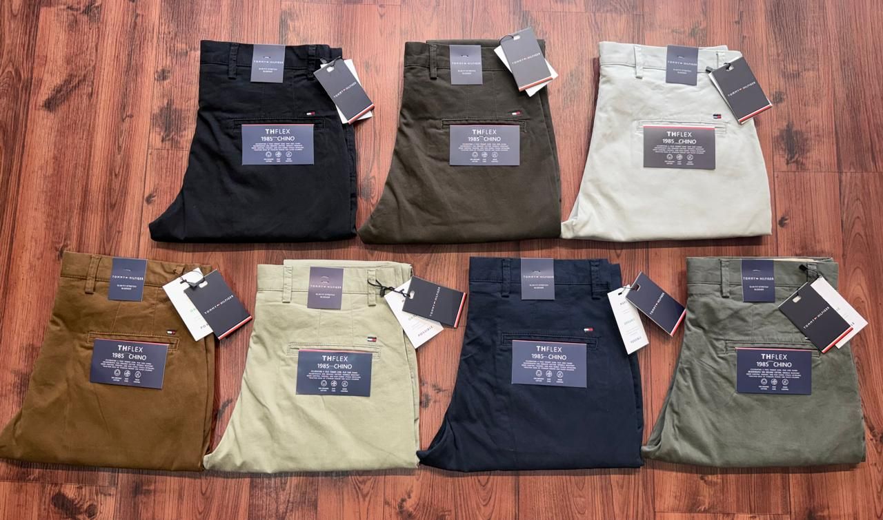 Tommy Hilfiger Premium Quality Slim-Fit Men's Chinos - 65 Pc