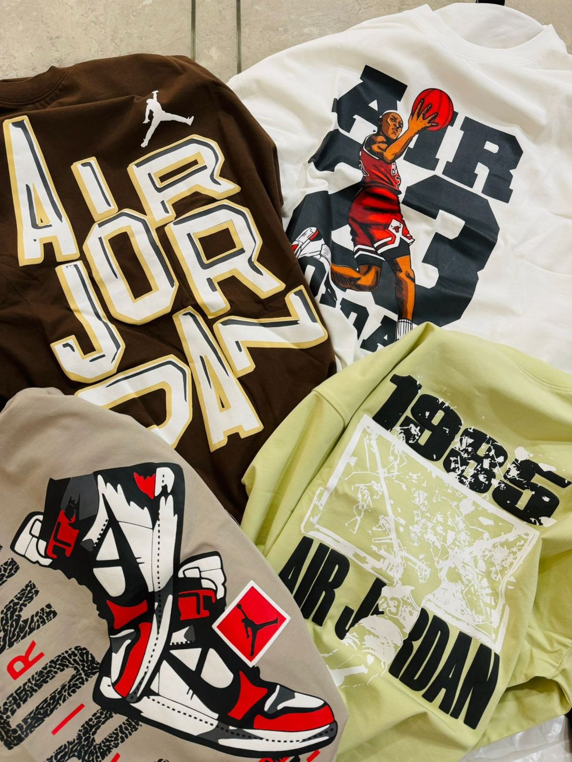 ​Jordan / Nike Premium Quality Lycra Round Neck Half Sleeve Men's T-shirt - 48 Pc