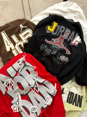 ​Jordan / Nike Premium Quality Lycra Round Neck Half Sleeve Men's T-shirt - 48 Pc