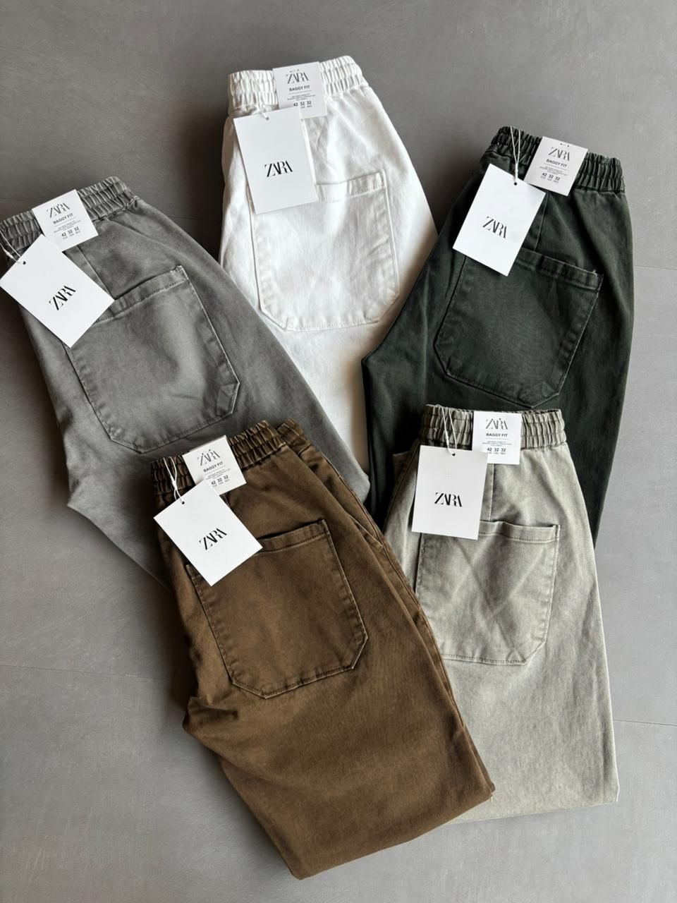 Zara Premium Quality Baggy Fit Dyed RFD Denim Men's Jeans - 49 Pc